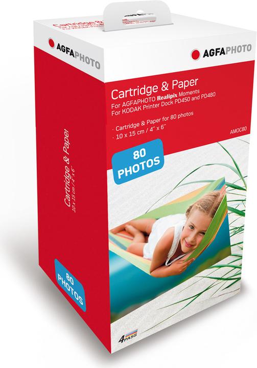 AGFAPHOTO Cartridge AMOC-80, 80 photos, For AMO46, PD450 WiFi and PD480