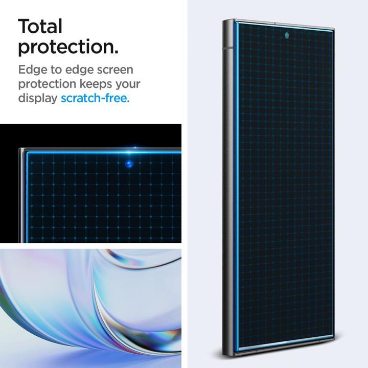 Productafbeelding Spigen Galaxy S24 Ultra Glazen Screen Protector EZ Fit GLAS.tR Privacy 2PCS (2 Stuk, Samsung Galaxy S24 Ultra)