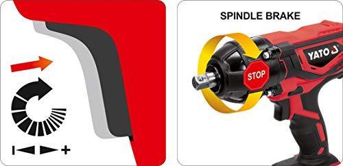 Actual product image Yato impact wrench YT-82804 18V 1/2 300Nm 1x2,0Ah LI-ION