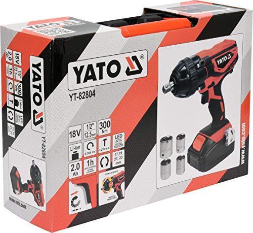 Actual product image Yato impact wrench YT-82804 18V 1/2 300Nm 1x2,0Ah LI-ION