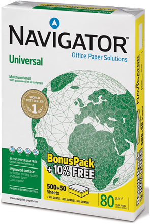 Produktbild Navigator PAPIER UNIVERSAL 550 (80 g/m², A4)