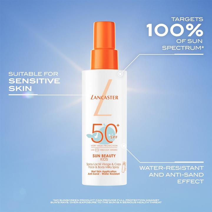 Immagine prodotto Lancaster Sun Beauty Kids Face & B Milky Sun Protection Factor 50 + (Latte solare, SPF 50+, 150 ml, 0.15 g)