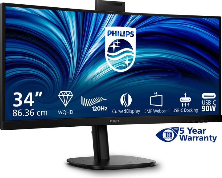Image du produit Philips Monitor 34B2U3600CH/00, Bildschirmdiagonale: 34 " (3440 x 1440 pixels, 34")