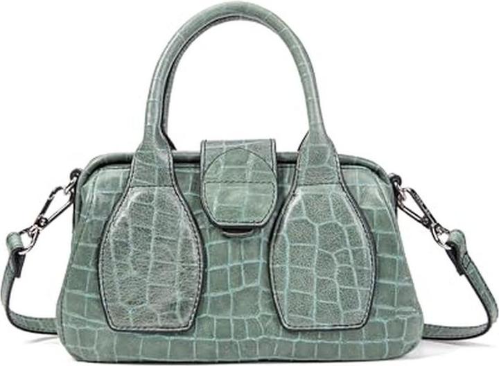 Actual product image Kate Moss Picasso Leather Shoulder Bag with Adjustable Strap