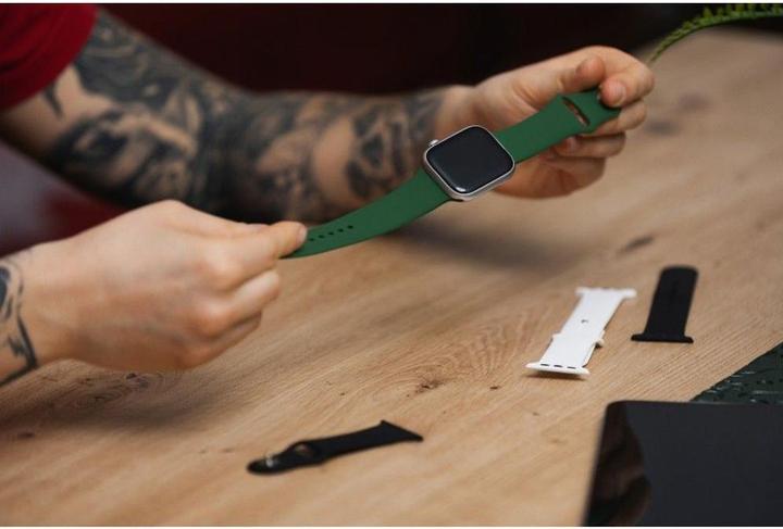 Produktbild Forcell Strap F-DESIGN FA01 silicone strap for APPLE Watch 42 / 44 / 45 / 49 mm white (Silikon)