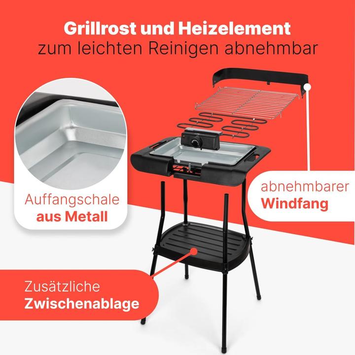 Produktbild Clatronic Stand- und Tischgrill (2 kW)