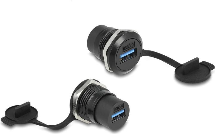 Produktbild Delock USB 3.2 Gen 1 Typ-A Einbaubuchse mit Staubschutzkappe