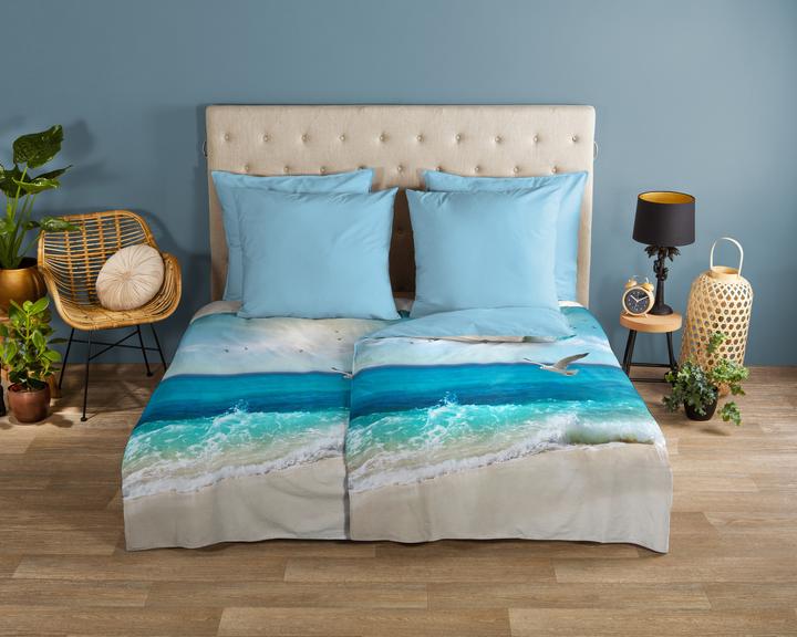 Image du produit Good Morning Sealife (Set de linge de lit, 140 x 200 cm, 70 x 90 cm)