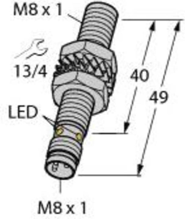 Actual product image Turk TURCK Inductive BI2-EG08-AP6X-V1131 ** 4602050 (Probe)