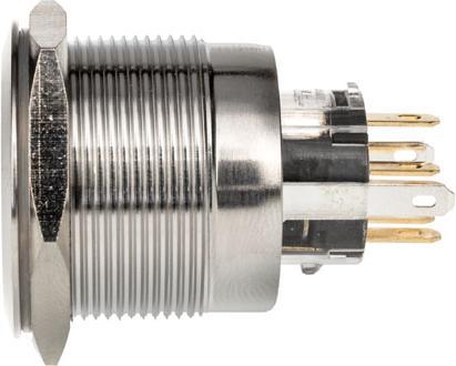 Produktbild DimasTech Vandalismusschalter/-taster 25mm, Silverline Dot - RGB