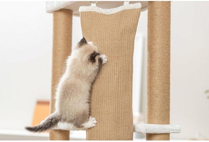 Actual product image Trixie Cat tree Active, white, 150 cm (150 cm, Beige, White)