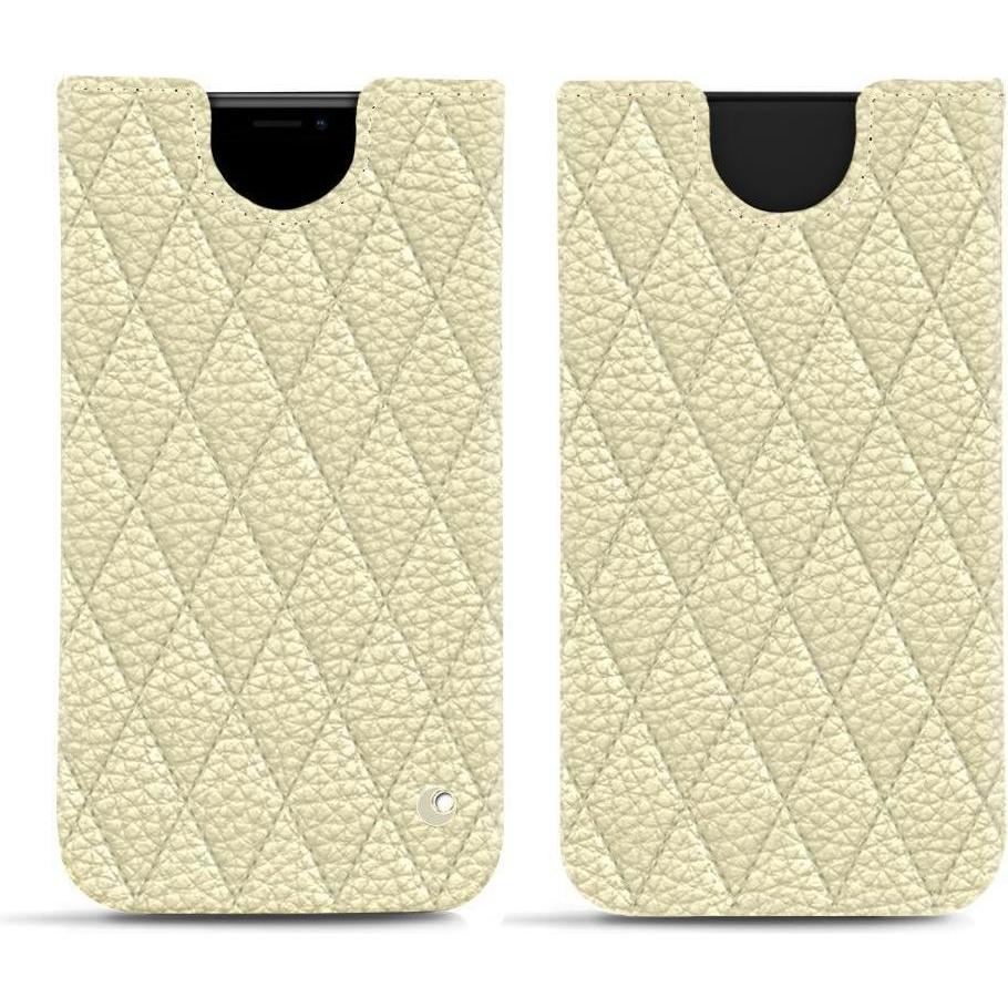 Noreve Lederschutzhülle (Apple iPhone XS Max), Smartphone Hülle, Beige