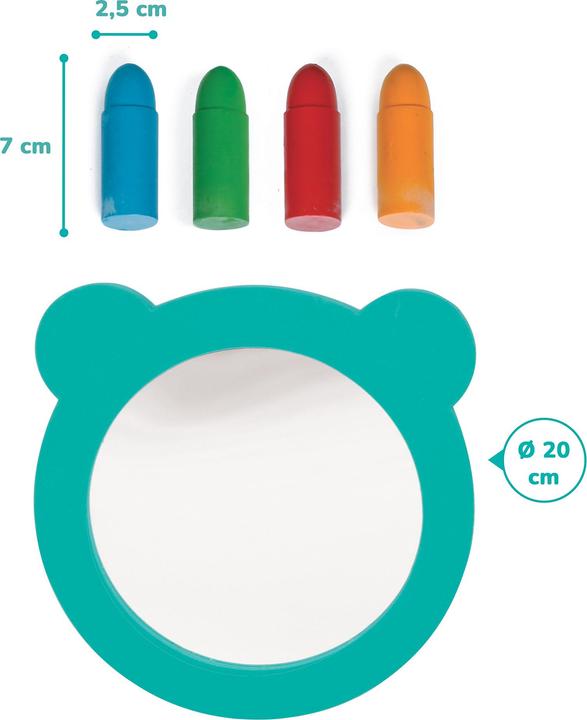 Actual product image LUDI Water colours with mirror - LU40073