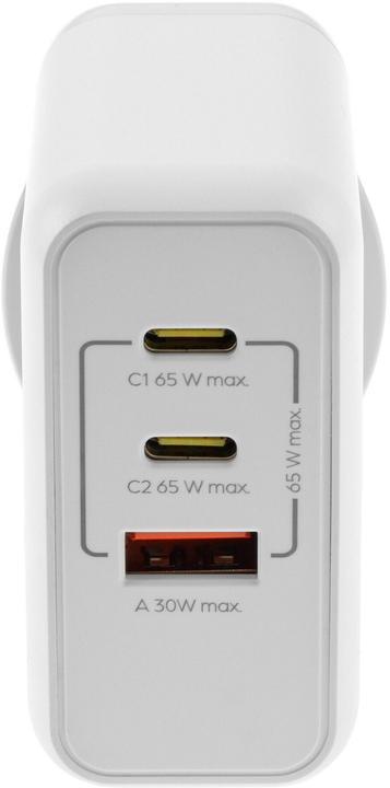 Produktbild Onit USB-Wandladegerät Triple 2C1A 65 W GaN Weiss (65 W)