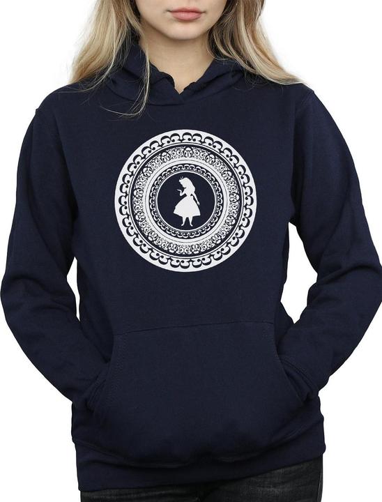 Immagine prodotto Disney Alice In Wonderland Circle Felpa con Cappuccio Donna (XXL)