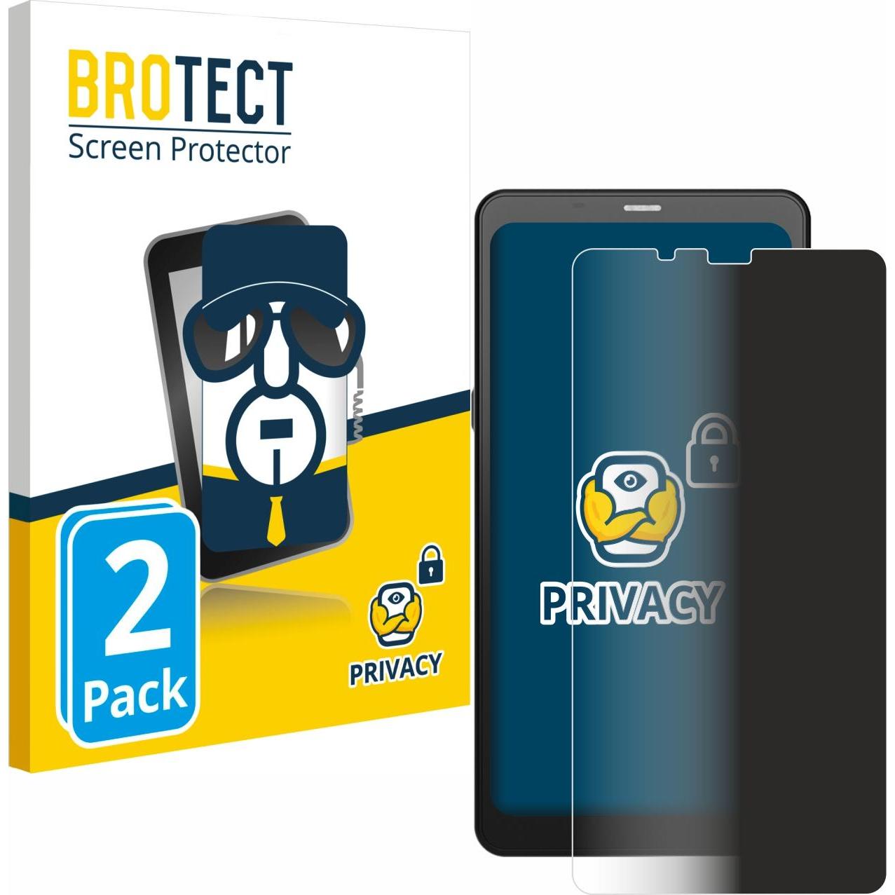 BROTECT Sichtschutzfolie Anti-Spy Privacy Folie Blaulicht-Schutz, eReader Zubehör, Blau
