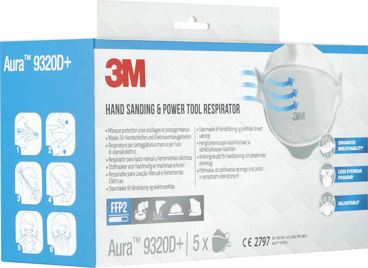 Actual product image 3M Respirator 9320PRO5 (FFP2, 5 x)