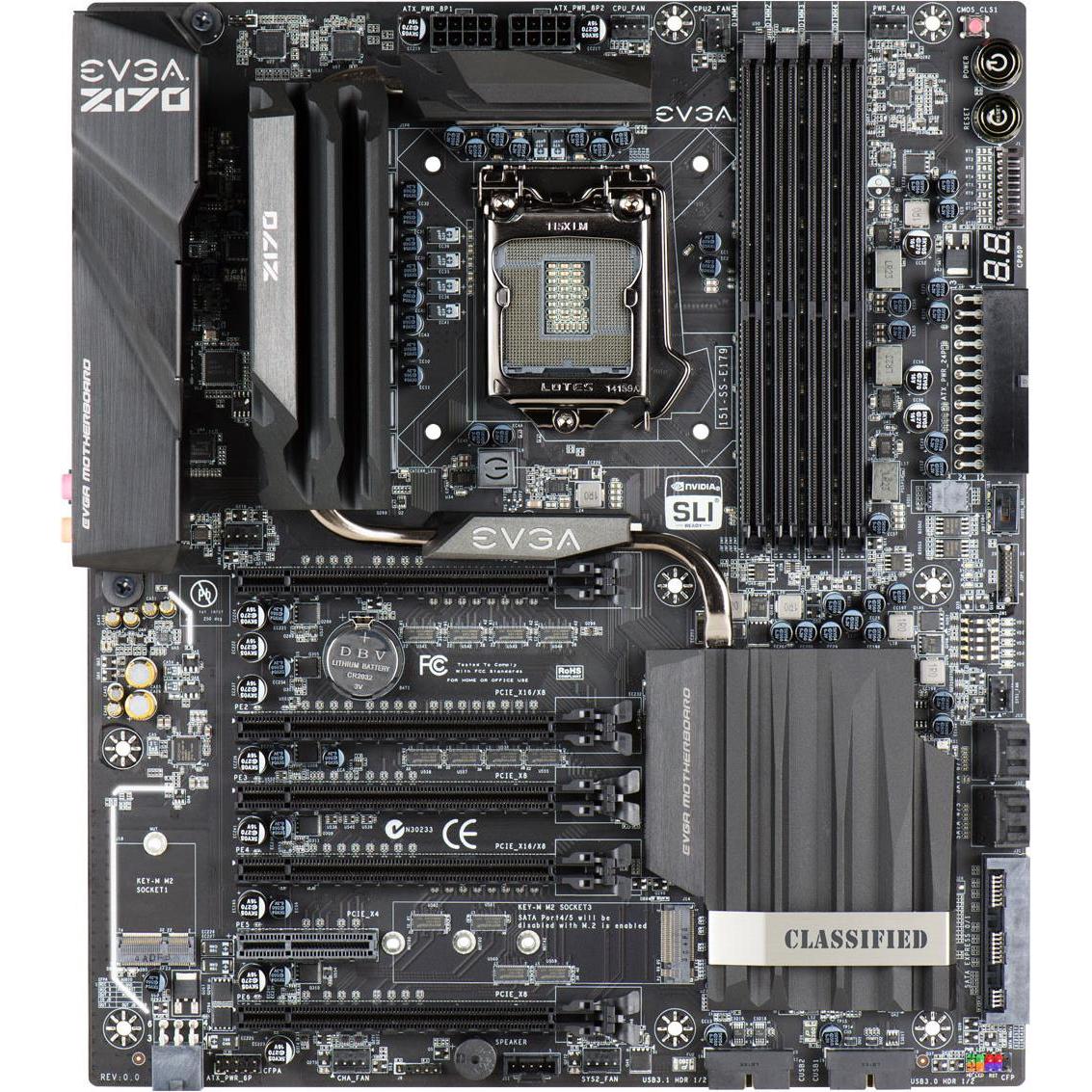 EVGA Z170 Classified 4-Way (LGA 1151, Intel Z170, E-ATX), Mainboard