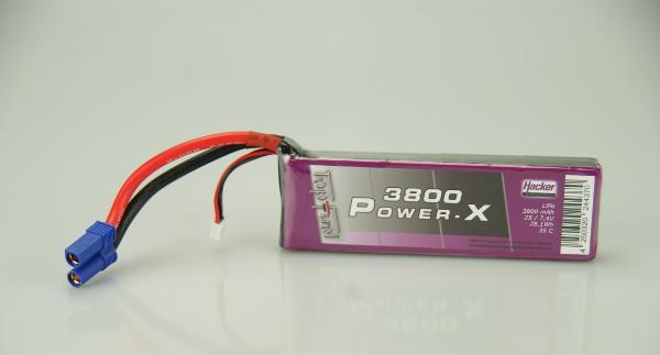 Actual product image Hacker TopFuel LiPo Battery 7.4V 3800mAh 35C (7.40 V, 3800 mAh)