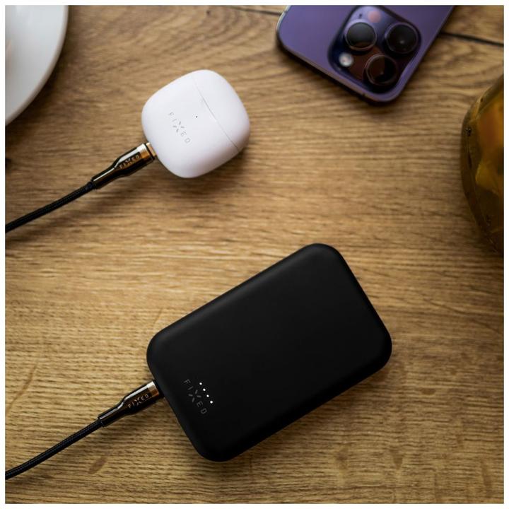 Actual product image Fixed Braided Cable USB-C/USB-C, 0,5m, 100W, black (0.50 m, 100 W)