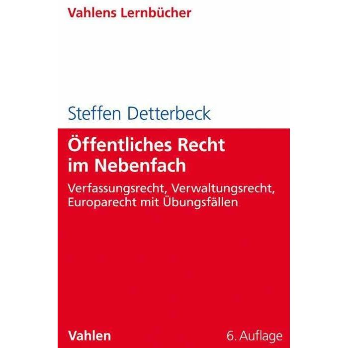 Öffentliches Recht im Nebenfach, Fachbücher von Steffen Detterbeck