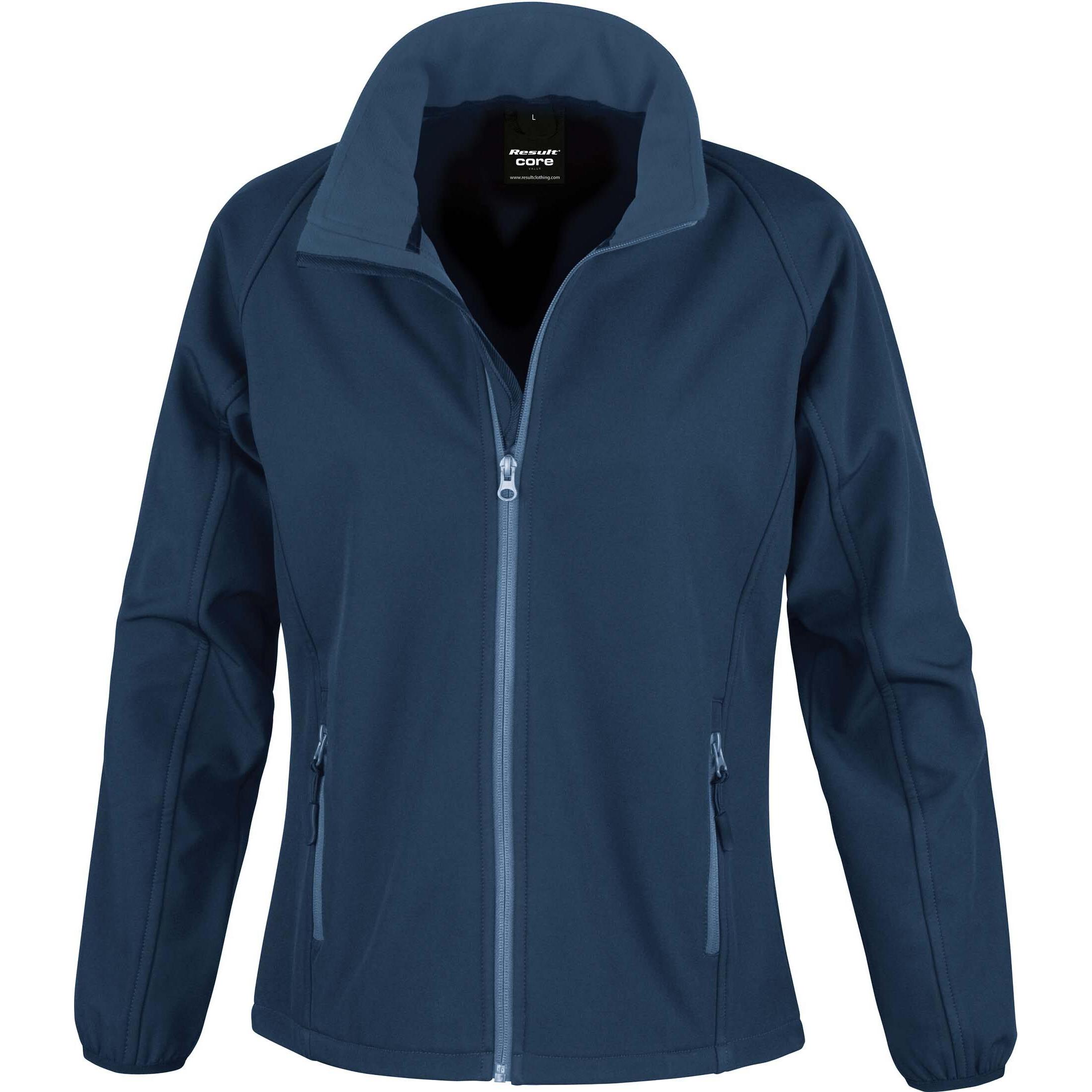 Regatta, Damen, Jacke, Softshell Femme Printable (XXL), Blau, XXL