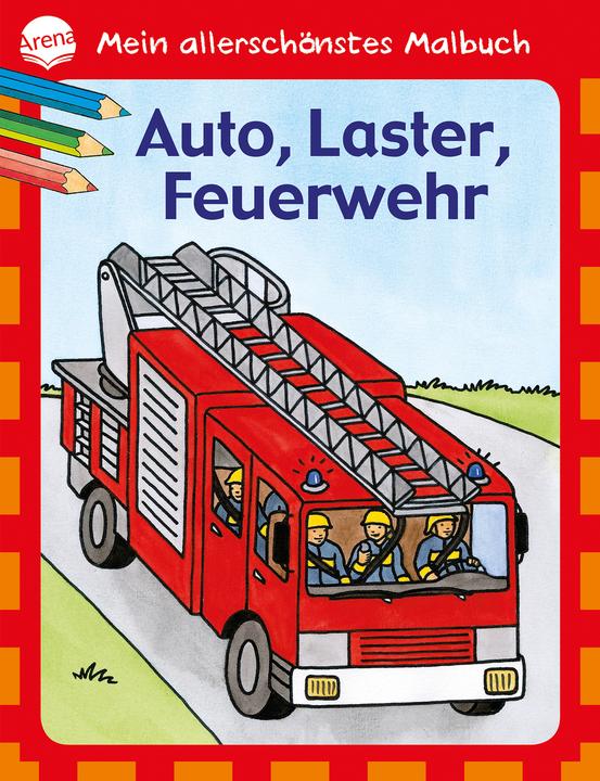 Actual product image My most beautiful coloring book - car, truck, fire brigade