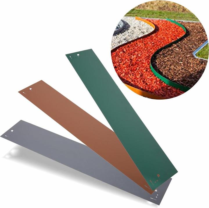 Produktbild Green Split Rasenkanten Metall 18.5 cm x 120 cm (120 cm)