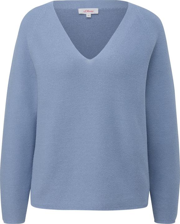 Image du produit s.Oliver Strickpullover Strickpullover mit V-Ausschnitt (42)