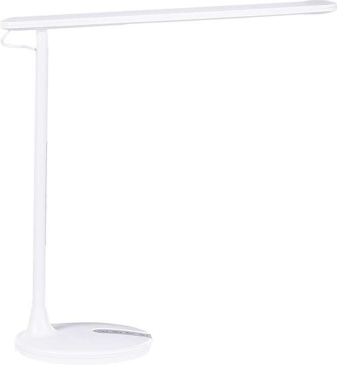 Produktbild Beliani Schreibtischlampe LED Metall weiss 38 cm verstellbar DRACO (700 lm)