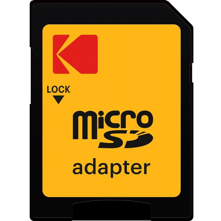 Actual product image Kodak SD MICRO 128GB CL10 UHS-I U3 V30 A1 ULTRA CON ADATTATORE (128 GB, microSDXC, U3, UHS-I)