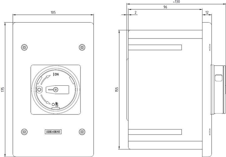Actual product image Siemens Empty enclosure switchgear Kst IP55 3RV1923-2DA00