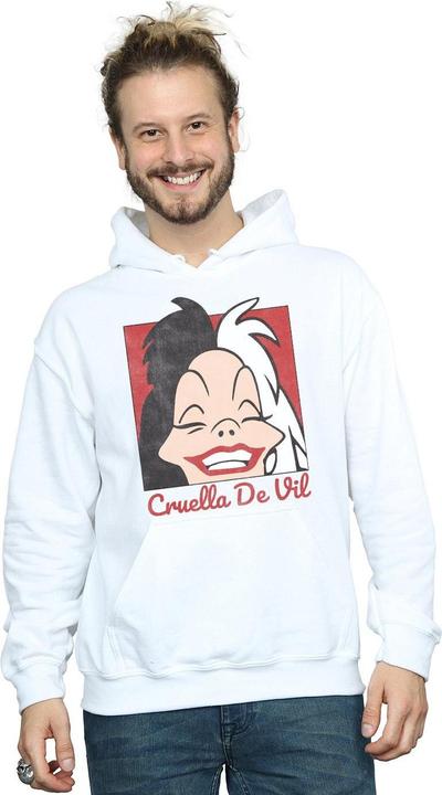 Image du produit Disney - Sweat à capuche CRUELLA DE VIL CROPPED HEAD - Homme (XL)