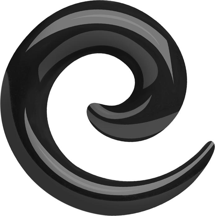 Immagine prodotto Star Piercing Spirale di espansione nera (senza ottone, Acrilico)