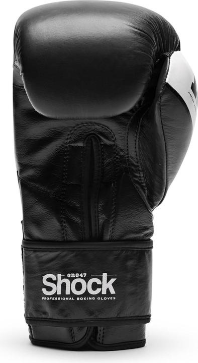 Actual product image Leone Boxing Glove Shock Black GN047 (10 OZ, One size)