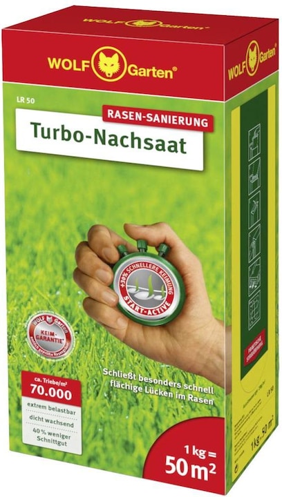 Actual product image Wolf-Garten Lawn seed Turbo Reseed LR 1 kg 50 m (Lawn reseed)