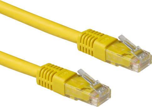 Produktbild ACT Yellow 5 meter LSZH U/UTP CAT6A patch cable with RJ45 connectors. Cat6a u/utp lszh yellow 5.00m (U/UTP, CAT6a, 5 m)