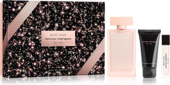 Image du produit Narciso Rodriguez Musc Nude Eau De Parfum Set - 100ml, Body Lotion 50ml, Mini 10ml (Coffret de parfum)