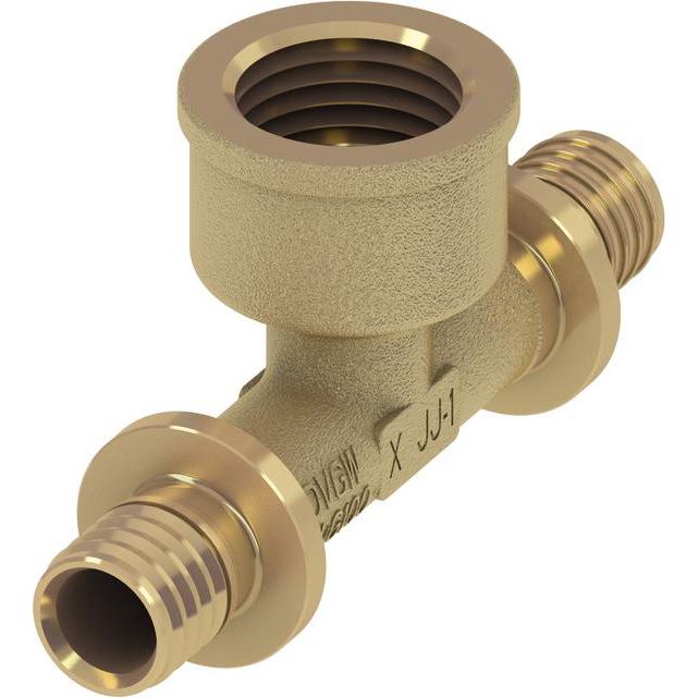 TECE, Zubehör Sanitärinstallation, TECEflex T-Stck IG 20 x Rp 1/2" x 20 Rotguss 709802
