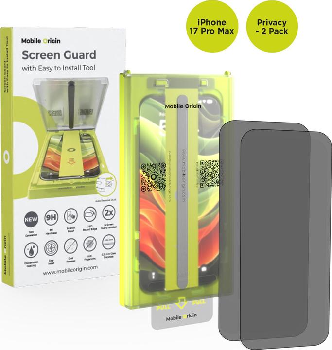 Produktbild Mobile Origin Screen Guard (2 Stk., Apple iPhone 17 Pro Max)