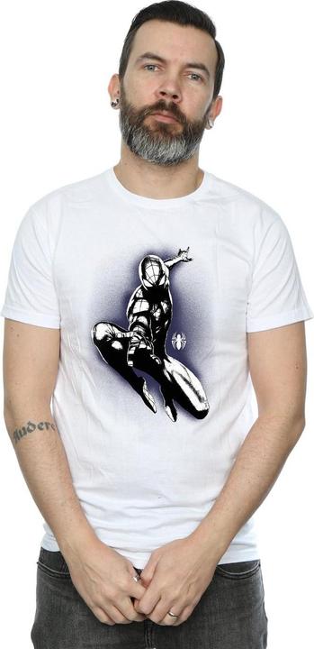 Actual product image Mens Spider-Man Jump Spray T-Shirt (M)