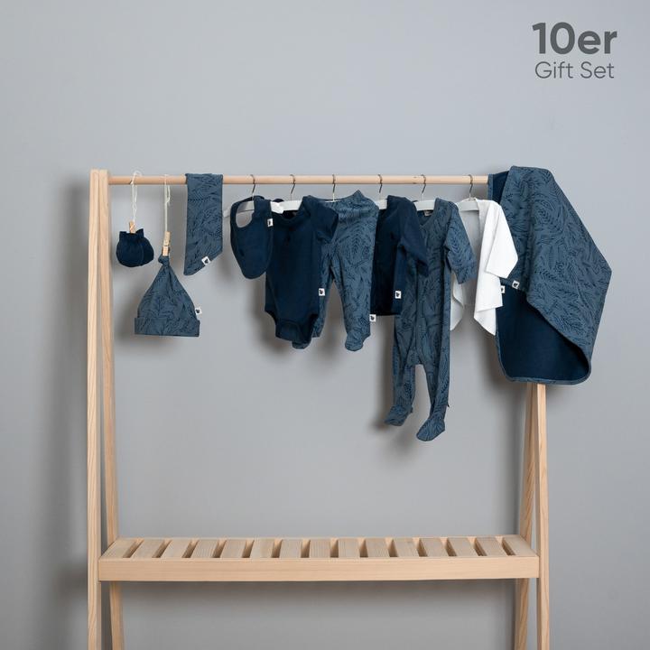 Produktbild TotsTale Premium 10-teiliges Geschenkset aus Bio-Baumwolle – Erstausstattung für Neugeborene (50, 56, 62, 68)