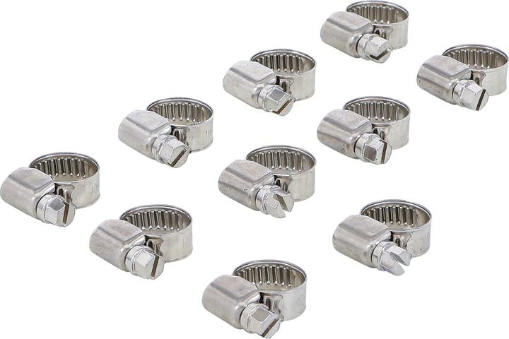 Produktbild BGS Schlauchklemmen rostfrei 10 x 16 mm 10-tlg. (Schlauchklemme, 16 mm)