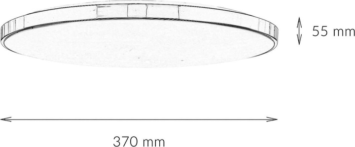 Produktbild Licht-Erlebnisse Deckenlampe Jonas (1840 lm)