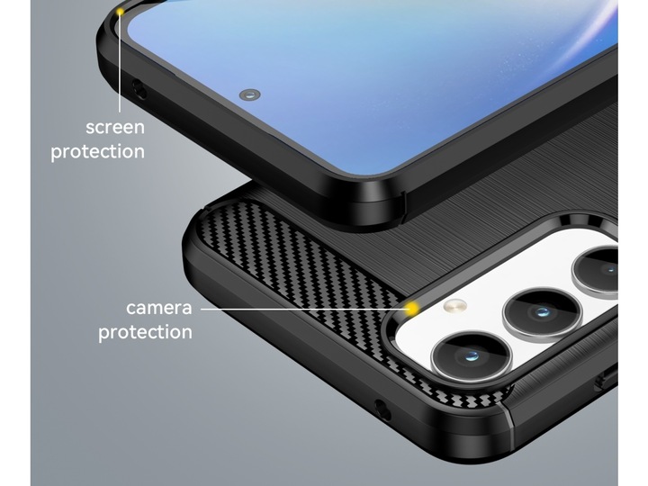 Produktbild Screenguard Carbon Brushed Soft TPU Case (Samsung Galaxy A35)