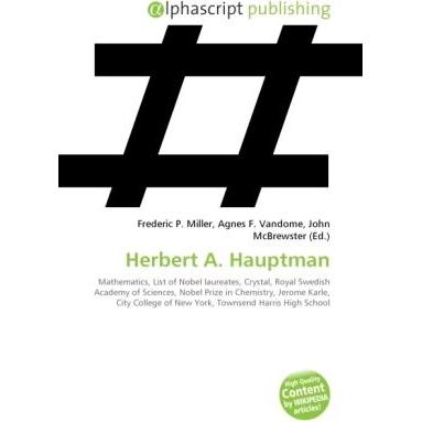 Herbert A. Hauptman, Fachbücher