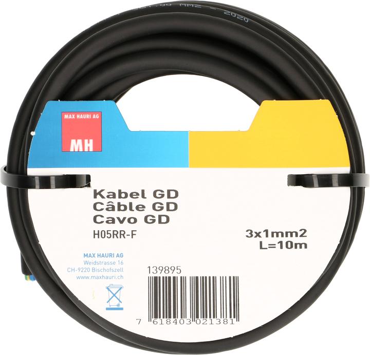 Produktbild Max Hauri GD-Kabel H05RR-F (10 m)