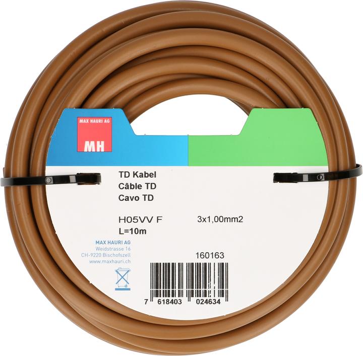Produktbild Max Hauri TD-Kabel H05VV-F3G1.0 (10 m)