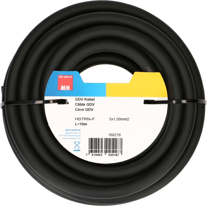Actual product image Max Hauri GDV cable H07RN-F5X1.5 10m (10 m)