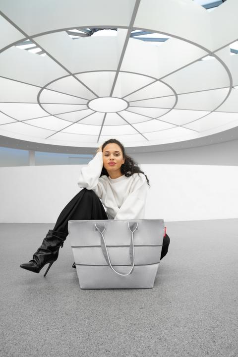 Produktbild reisenthel shopper e1 herringbone grey